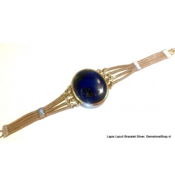 Lapis Lazuli in Zilver Armband