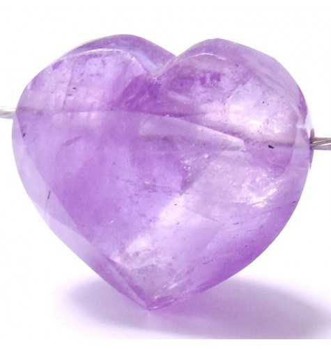 Heart Amethyst faceted