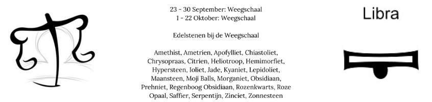 edelstenen voor de weegschaal