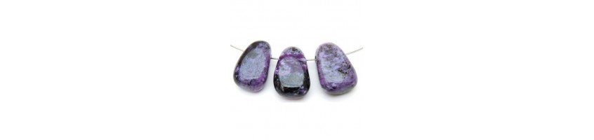 Anti Allergy Gemstone Pendants, side and top drilled gemstones